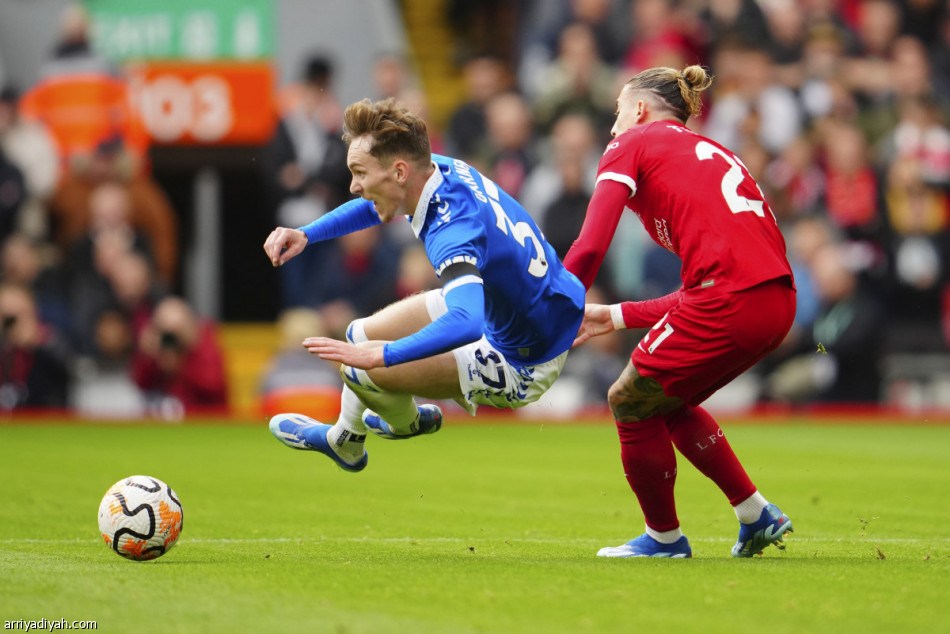 صلاح يهدي ليفربول نقاط ديربي الميرسيسايد