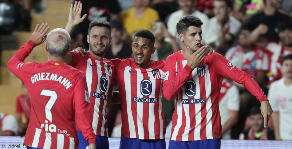 أتلتيكو يستعرض بسباعية رايو فاليكانو