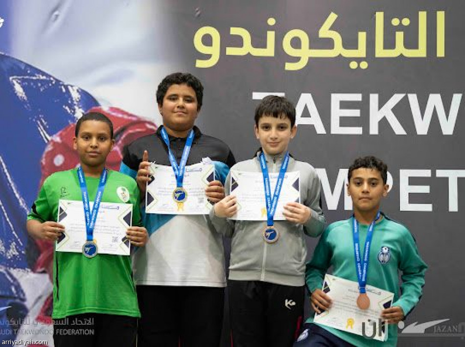 العمران يتصدر براعم التايكوندو