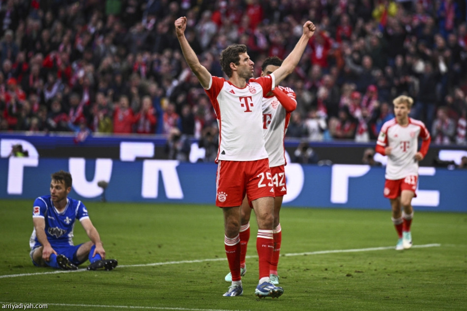 بايرن يسحق دارمشتاد بـ«8 أهداف»