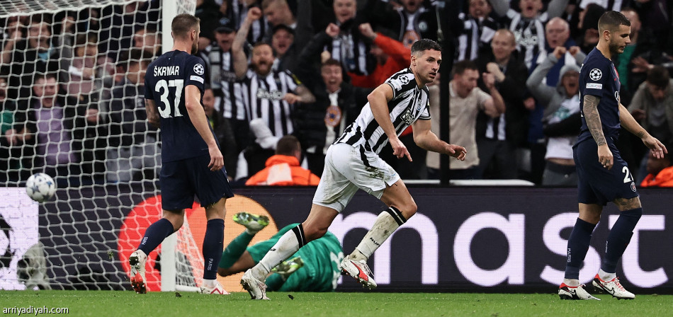 نيوكاسل يسحق  سان جيرمان برباعية