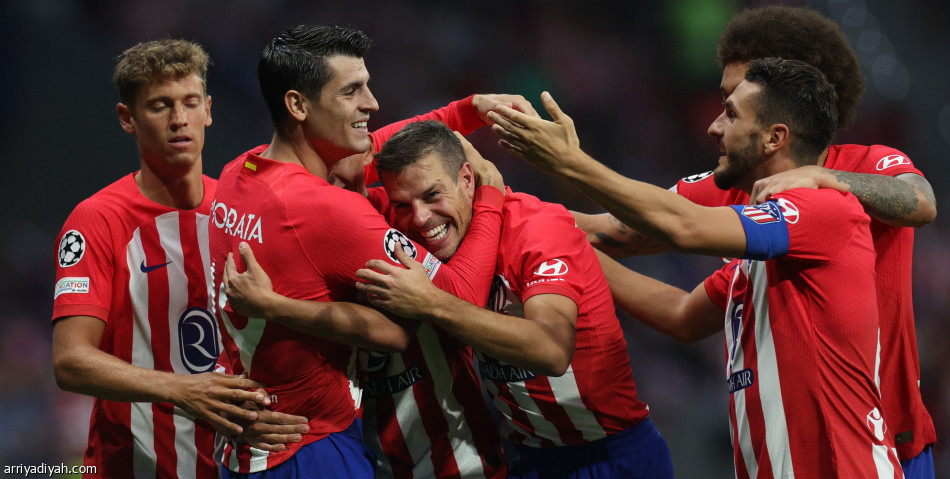 موراتا يقود أتلتيكو إلى عبور فينورد