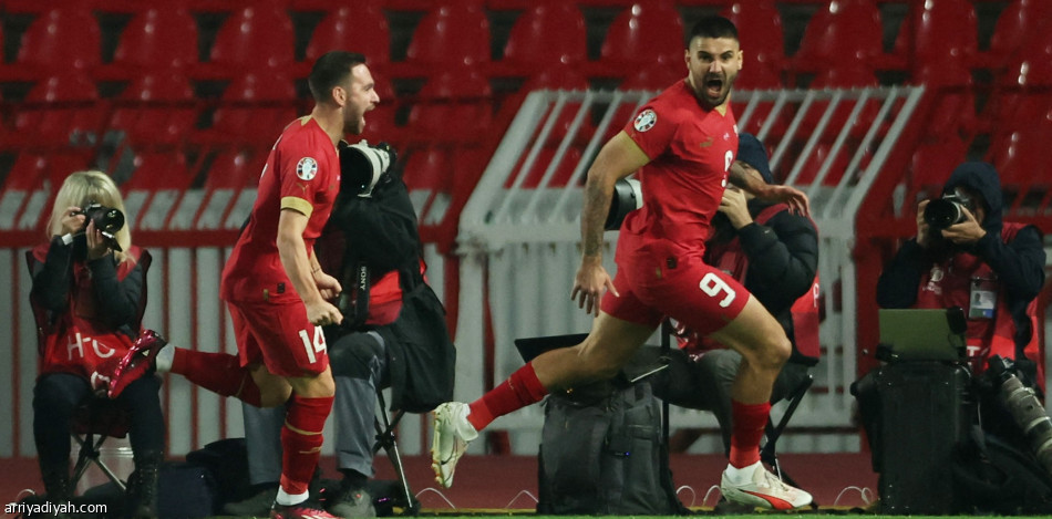 ميتروفيتش يقود صربيا إلى تخطي الجبل الأسود